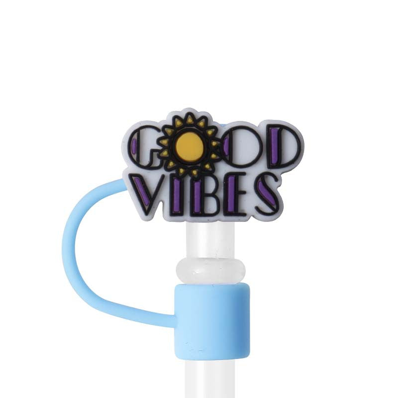 Wholesale 70pcs Cartoon Silicone Straw Caps Fun Party Straw Decoration Cup Accessories